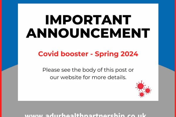 Image for article titled Important Announcement - Spring COVID-19 Boosters 2024